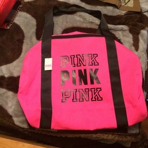 Victoria's Secret pink travel bag