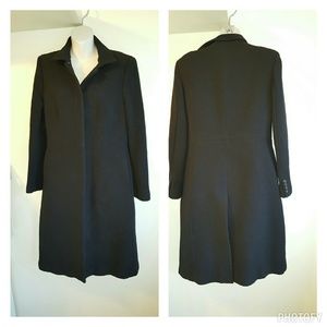 J. Crew long black fitted coat