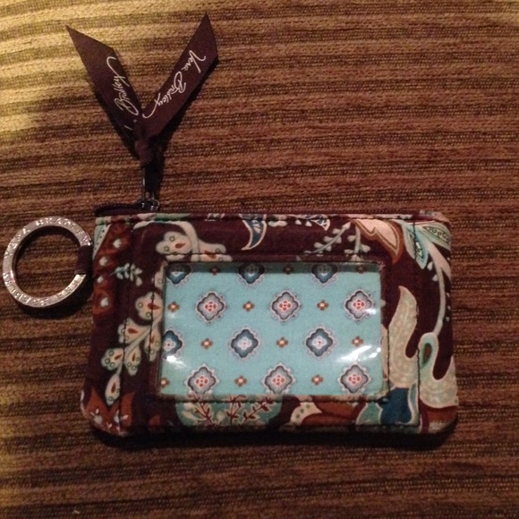 Brown and blue authentic Vera Bradley wallet - Picture 1 of 3