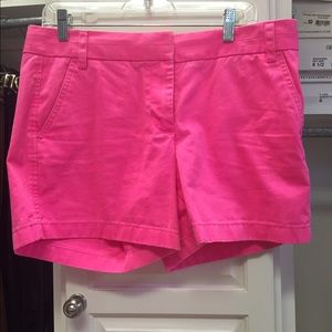 Pink j crew shorts