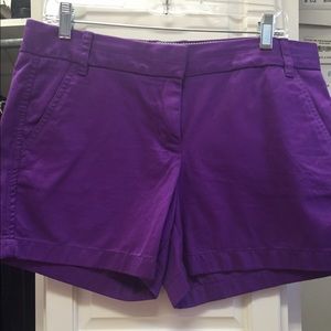 Purple j crew shorts