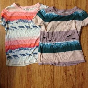 2 UO ANIMAL PRINT SOFT TOPS