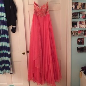 Pink Sherri Hill Prom Dress Size 4