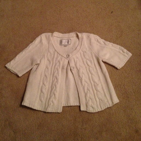 🌑 White American eagle cardigan