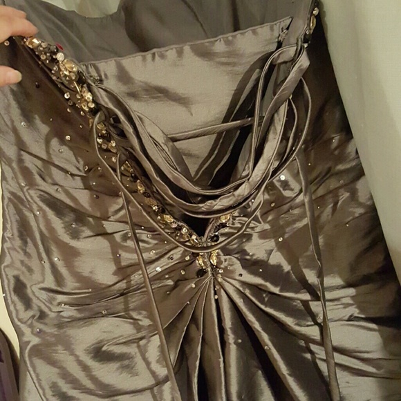 Platinum Prom Dress - Picture 3 of 4