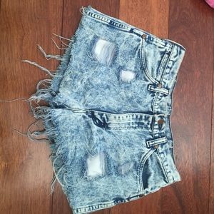 High waisted vintage wrangler shorts