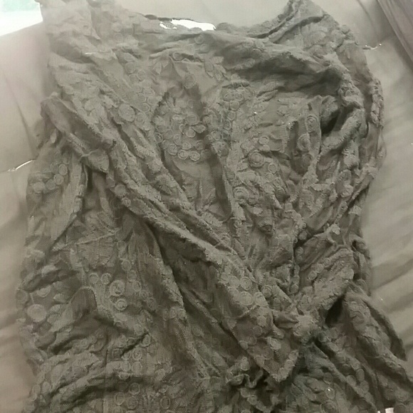 Super cute black lace top