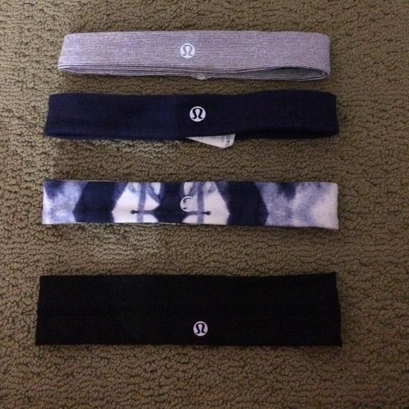 Four very gently used lulu lemon headbands!!