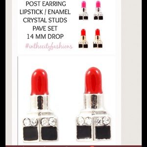 💄 Lipstick Post Stud Earrings 💄