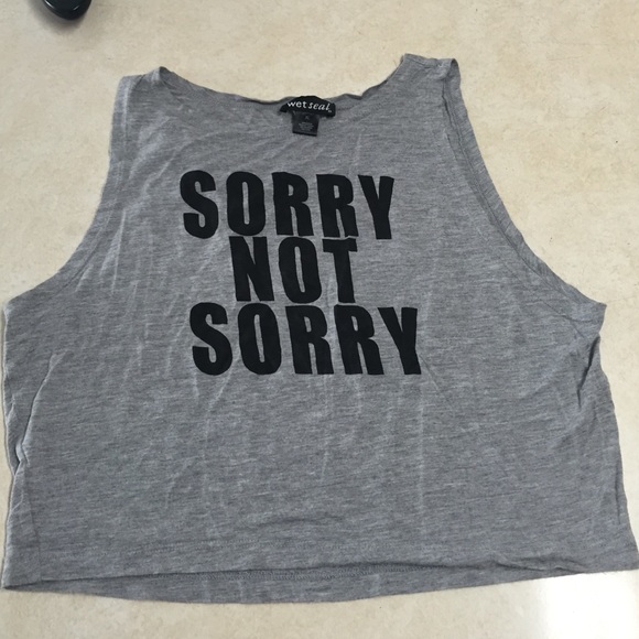 ⭐️FREE⭐️Sorry not sorry crop top - Picture 2 of 3
