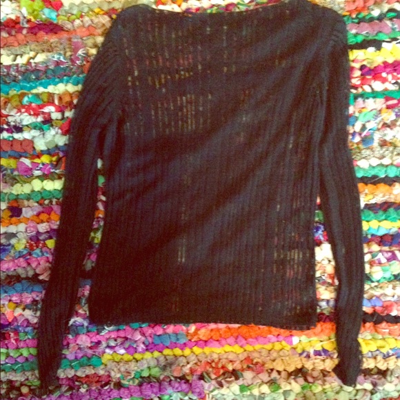 Black sheer sweater