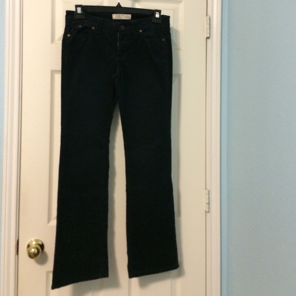 NEW Old Navy Boot Cut Corduroy Pants Navy Mid-Rise