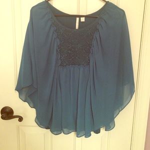 Lauren Conrad teal shirt