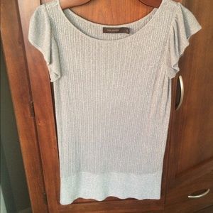 Silver sparkly Limited top, size S, holiday wear!
