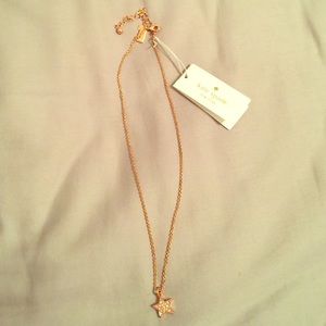 Kate Spade rose gold star pendant necklace
