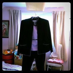 Women's 18w business suit - lavender and black