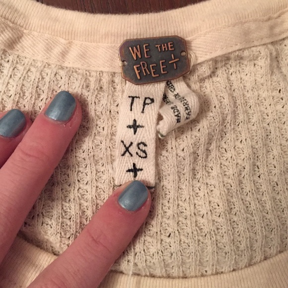 Free people waffle shirt!! - Picture 2 of 3