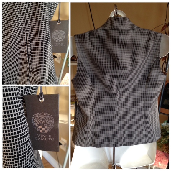 White & Black Checkered Vest. - Picture 3 of 4