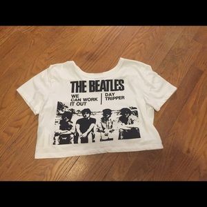 The Beatles Crop Top