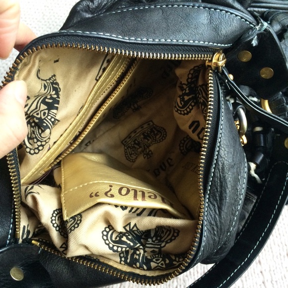 Rare Juicy Couture pom pom leather bag! - Picture 2 of 4