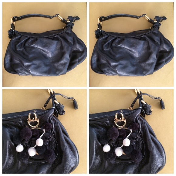 Rare Juicy Couture pom pom leather bag! - Picture 3 of 4