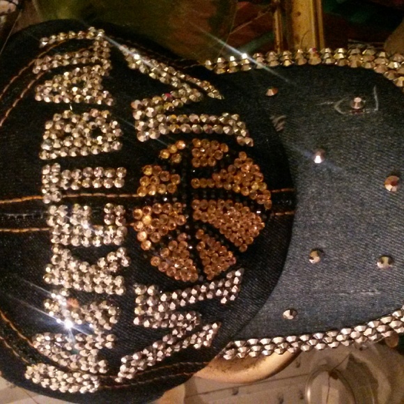 Denim basketball cap