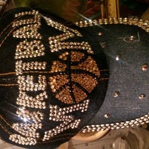 Denim basketball cap