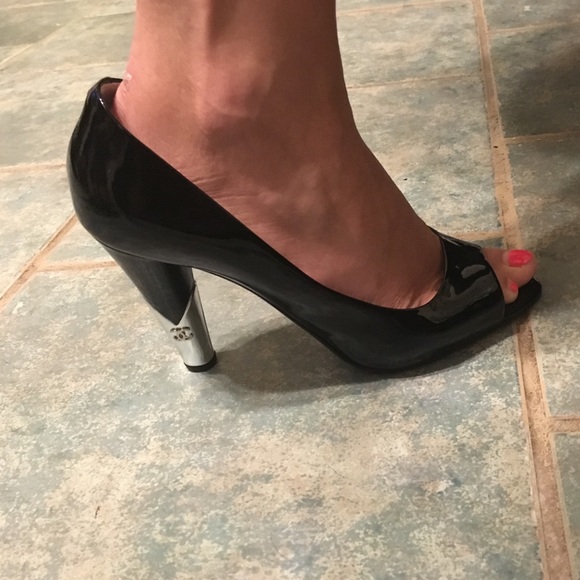 CHANEL Peep Toe Pumps - Picture 3 of 4
