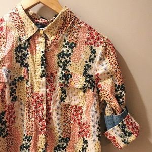 Floral Print Button Down.