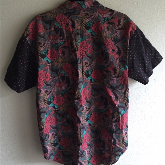 FOR SALE ON ETSY - Vintage Rose Floral Button Up - Picture 2 of 2