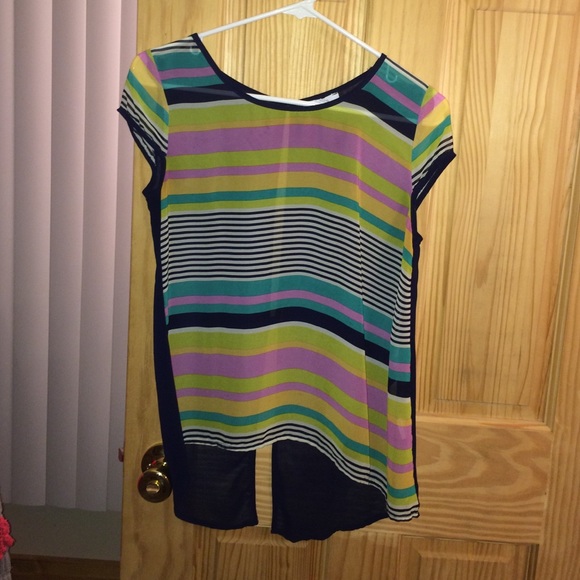Multicolor chiffon blouse