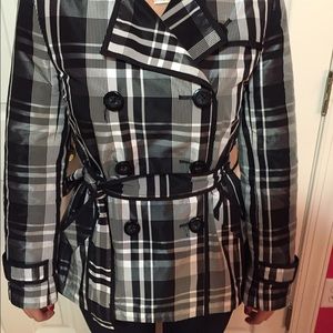 White House Black Market Rain Coat