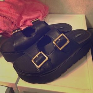 Forever 21 platform sandals.