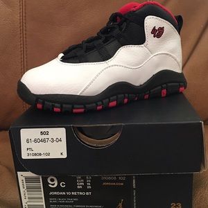 Toddler Jordan 10 Retro BT, brand new never worn