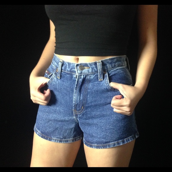 High Rise Jean shorts