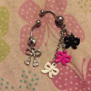 2 bow belly rings