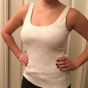 Lacey White Tank