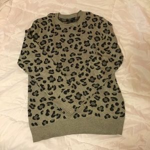 leopard print sweater