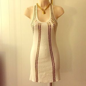 White sequined dress sz sm
