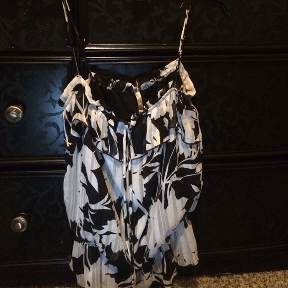 A flower printed tank top