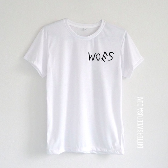 Woes Tshirt in White - S, M, L - Picture 2 of 3