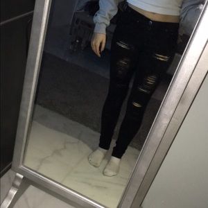 Boohoo black denim jeans