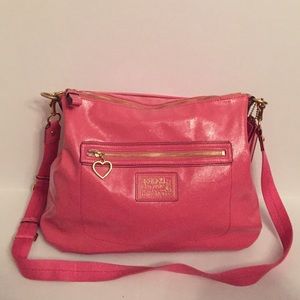 Pink coach messenger bag