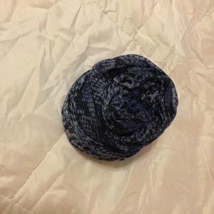 blue snakeskin scarf