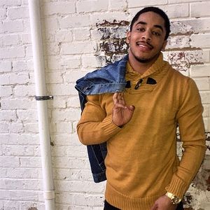 Men collared sweater