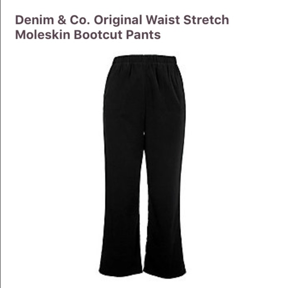 Denim & Co Pants - 🔚Denim & Co Stretch Waist Moleskin Bootcut Pants