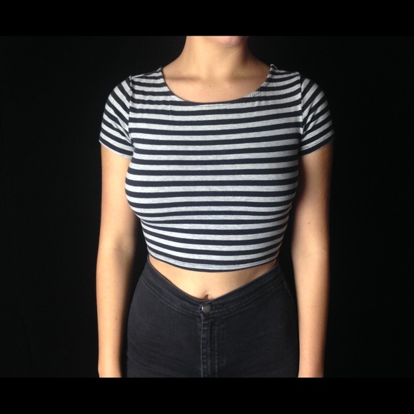 Striped crop top