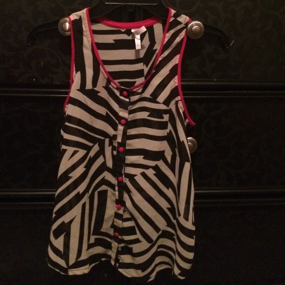 A button down tank top