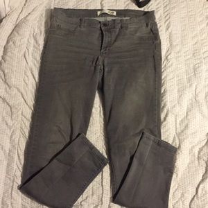 Grey high waisted skinny jeans