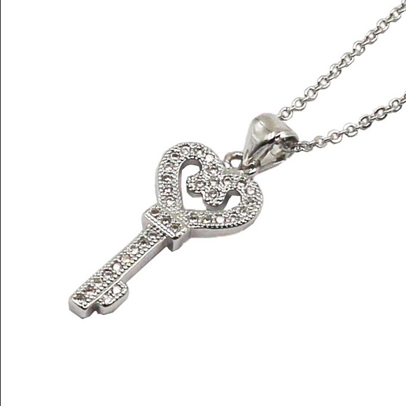 Love key necklace